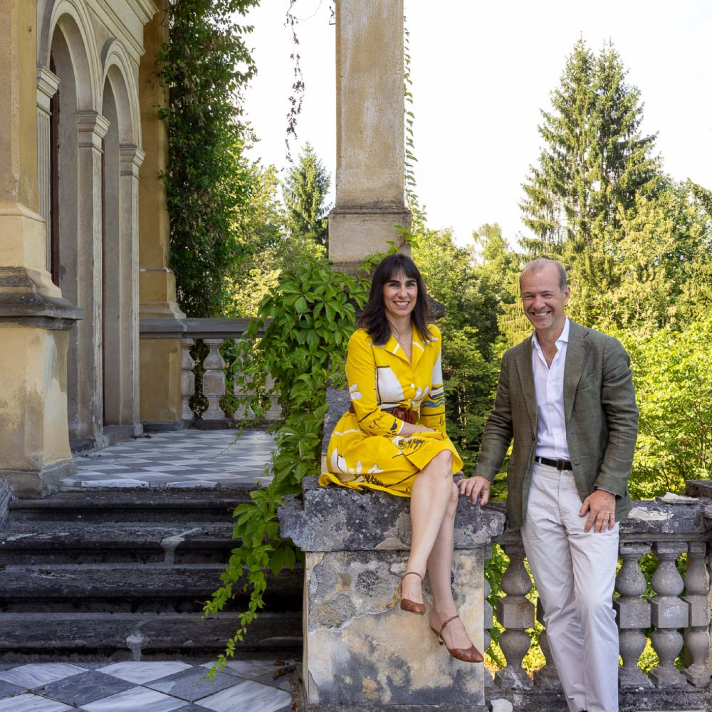 Alice und Alfred Liechtenstein auf Schloss Hollenegg